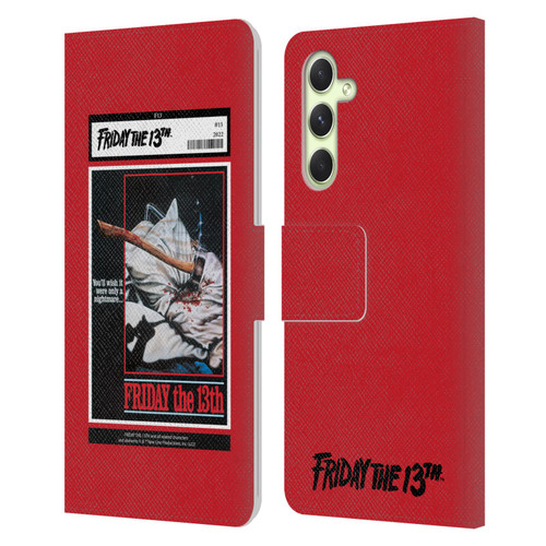Friday the 13th 1980 Graphics Poster 2 Leather Book Wallet Case Cover For Samsung Galaxy A54 5G