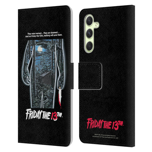 Friday the 13th 1980 Graphics Poster Leather Book Wallet Case Cover For Samsung Galaxy A54 5G