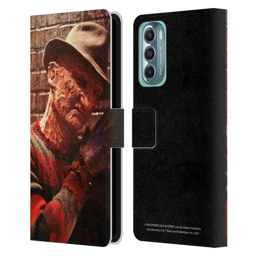 A Nightmare On Elm Street 3 Dream Warriors Graphics Freddy 3 Leather Book Wallet Case Cover For Motorola Moto G Stylus 5G (2022)