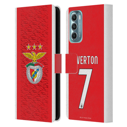 S.L. Benfica 2021/22 Players Home Kit Everton Soares Leather Book Wallet Case Cover For Motorola Moto G Stylus 5G (2022)