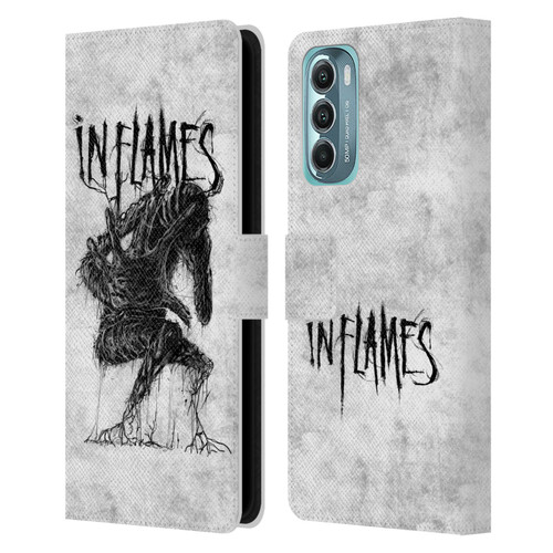 In Flames Metal Grunge Big Creature Leather Book Wallet Case Cover For Motorola Moto G Stylus 5G (2022)