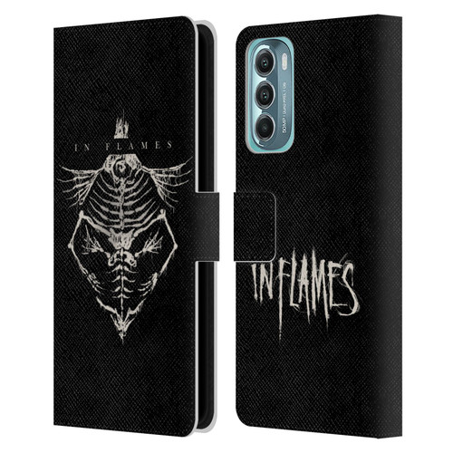 In Flames Metal Grunge Jesterhead Bones Leather Book Wallet Case Cover For Motorola Moto G Stylus 5G (2022)
