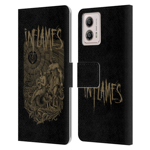 In Flames Metal Grunge Adventures Leather Book Wallet Case Cover For Motorola Moto G53 5G