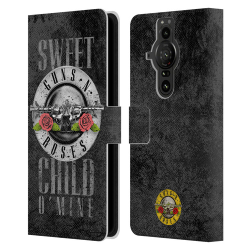 Guns N' Roses Vintage Sweet Child O' Mine Leather Book Wallet Case Cover For Sony Xperia Pro-I