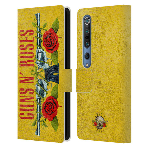 Guns N' Roses Vintage Pistols Leather Book Wallet Case Cover For Xiaomi Mi 10 5G / Mi 10 Pro 5G