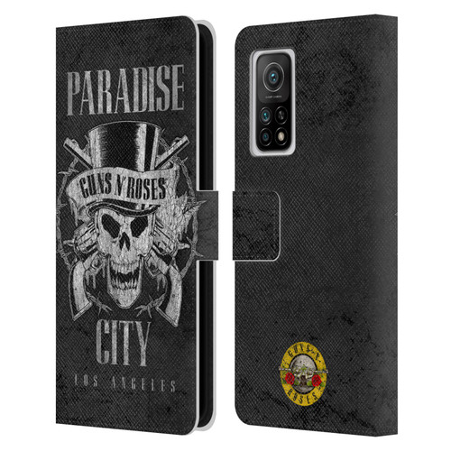 Guns N' Roses Vintage Paradise City Leather Book Wallet Case Cover For Xiaomi Mi 10T 5G