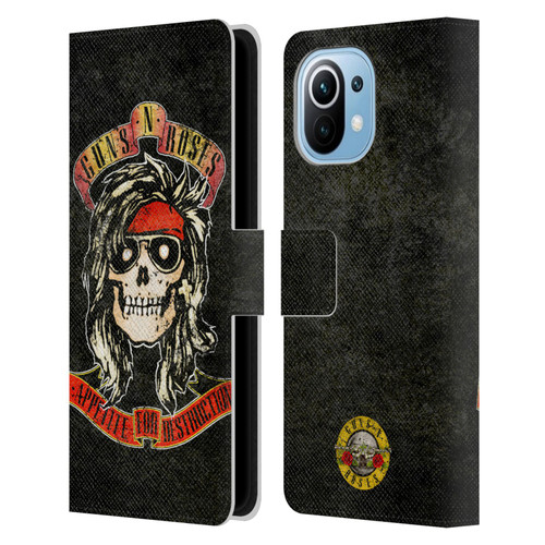 Guns N' Roses Vintage McKagan Leather Book Wallet Case Cover For Xiaomi Mi 11