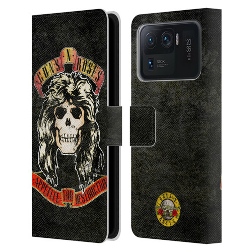 Guns N' Roses Vintage Adler Leather Book Wallet Case Cover For Xiaomi Mi 11 Ultra