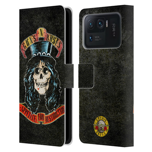 Guns N' Roses Vintage Slash Leather Book Wallet Case Cover For Xiaomi Mi 11 Ultra