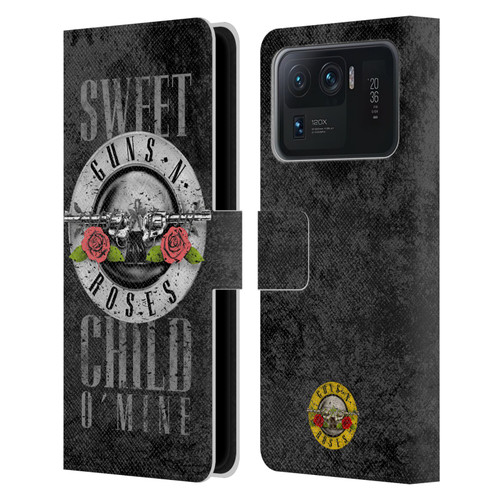 Guns N' Roses Vintage Sweet Child O' Mine Leather Book Wallet Case Cover For Xiaomi Mi 11 Ultra