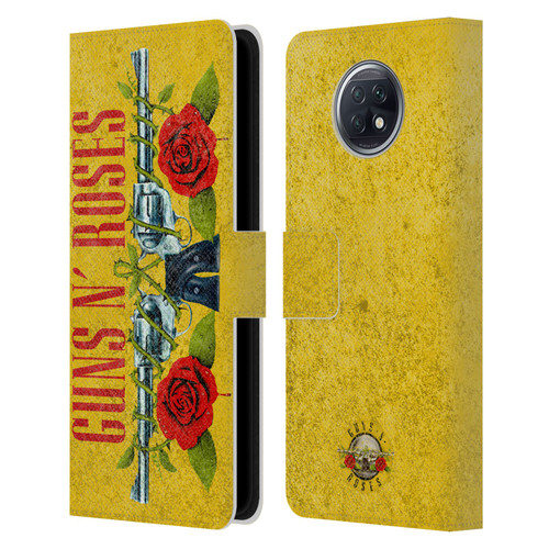 Guns N' Roses Vintage Pistols Leather Book Wallet Case Cover For Xiaomi Redmi Note 9T 5G
