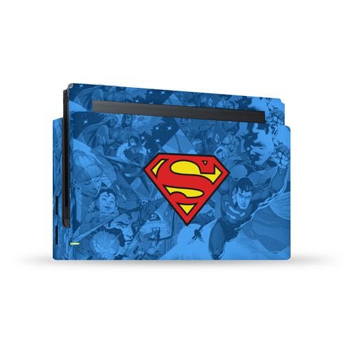 Superman DC Comics Logos And Comic Book Collage Vinyl Sticker Skin Decal Cover for Nintendo Switch Console & Dock