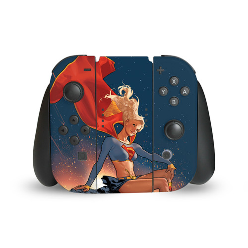 Superman DC Comics Logos And Comic Book Supergirl Vinyl Sticker Skin Decal Cover for Nintendo Switch Joy Controller