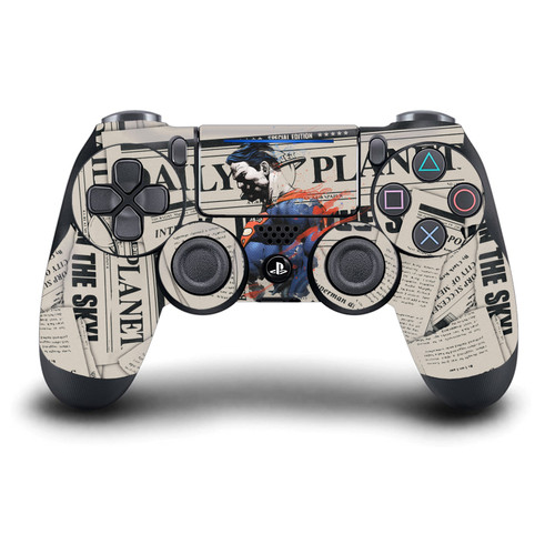 Superman DC Comics Logos And Comic Book Newspaper Vinyl Sticker Skin Decal Cover for Sony DualShock 4 Controller