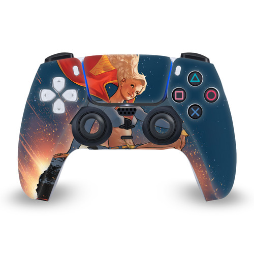 Superman DC Comics Logos And Comic Book Supergirl Vinyl Sticker Skin Decal Cover for Sony PS5 Sony DualSense Controller