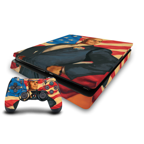 Superman DC Comics Logos And Comic Book Lex Luthor Vinyl Sticker Skin Decal Cover for Sony PS4 Slim Console & Controller