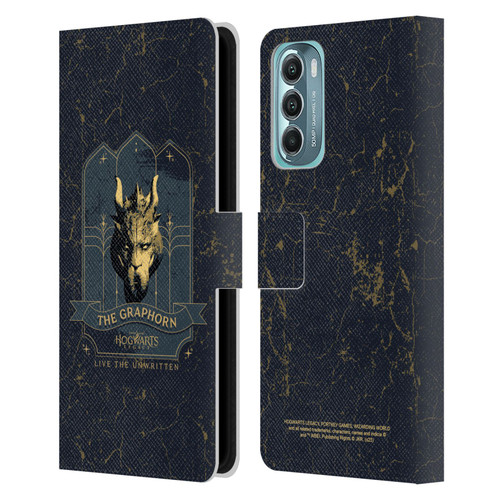 Hogwarts Legacy Graphics The Graphorn Leather Book Wallet Case Cover For Motorola Moto G Stylus 5G (2022)