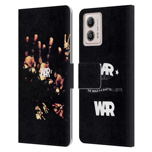 War Graphics Album Art Leather Book Wallet Case Cover For Motorola Moto G53 5G