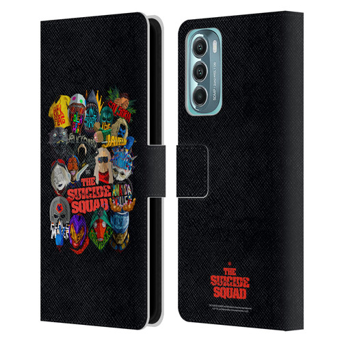 The Suicide Squad 2021 Character Poster Group Head Leather Book Wallet Case Cover For Motorola Moto G Stylus 5G (2022)