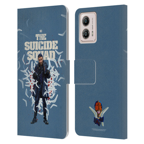 The Suicide Squad 2021 Character Poster Captain Boomerang Leather Book Wallet Case Cover For Motorola Moto G53 5G