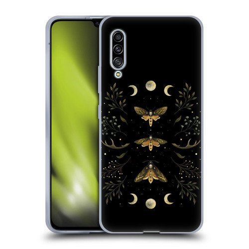 Episodic Drawing Illustration Animals Death Head Moth Night Soft Gel Case for Samsung Galaxy A90 5G (2019)