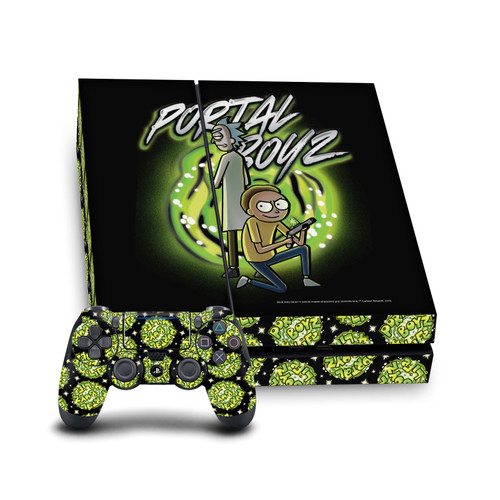 Rick And Morty Graphics Portal Boyz Vinyl Sticker Skin Decal Cover for Sony PS4 Console & Controller