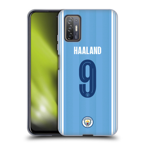 Manchester City Man City FC 2023/24 Players Home Kit Erling Haaland Soft Gel Case for HTC Desire 21 Pro 5G