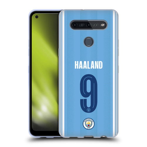 Manchester City Man City FC 2023/24 Players Home Kit Erling Haaland Soft Gel Case for LG K51S