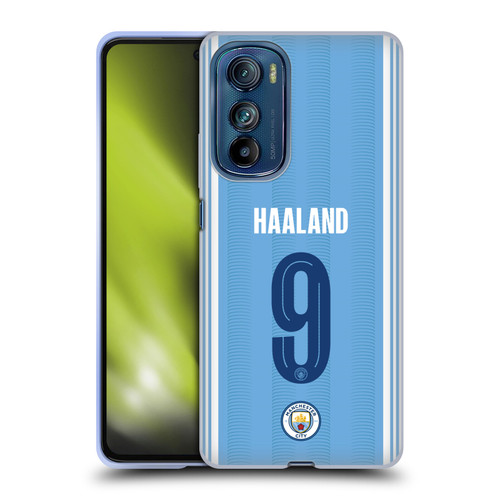 Manchester City Man City FC 2023/24 Players Home Kit Erling Haaland Soft Gel Case for Motorola Edge 30