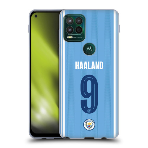 Manchester City Man City FC 2023/24 Players Home Kit Erling Haaland Soft Gel Case for Motorola Moto G Stylus 5G 2021