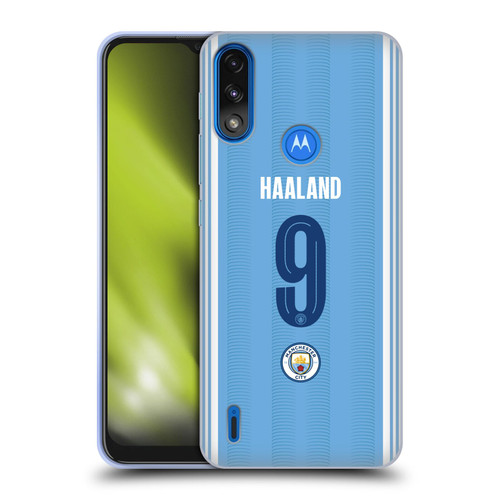 Manchester City Man City FC 2023/24 Players Home Kit Erling Haaland Soft Gel Case for Motorola Moto E7 Power / Moto E7i Power