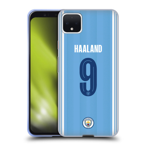 Manchester City Man City FC 2023/24 Players Home Kit Erling Haaland Soft Gel Case for Google Pixel 4 XL
