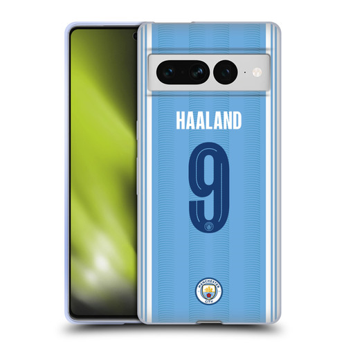 Manchester City Man City FC 2023/24 Players Home Kit Erling Haaland Soft Gel Case for Google Pixel 7 Pro