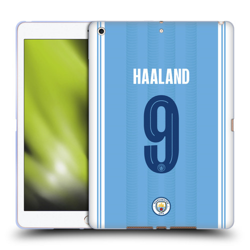 Manchester City Man City FC 2023/24 Players Home Kit Erling Haaland Soft Gel Case for Apple iPad 10.2 2019/2020/2021