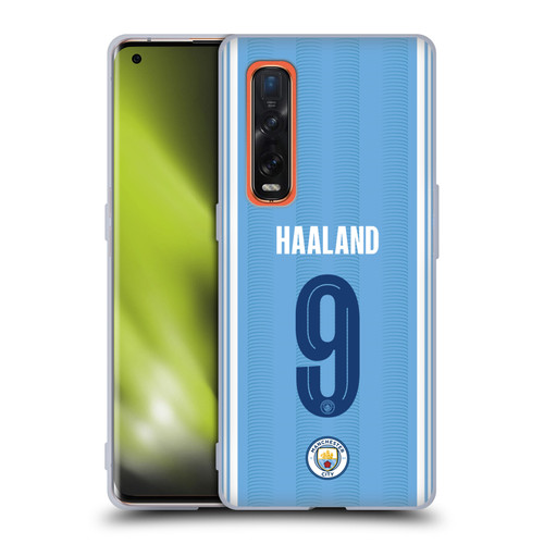 Manchester City Man City FC 2023/24 Players Home Kit Erling Haaland Soft Gel Case for OPPO Find X2 Pro 5G