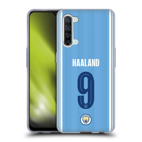 Manchester City Man City FC 2023/24 Players Home Kit Erling Haaland Soft Gel Case for OPPO Find X2 Lite 5G