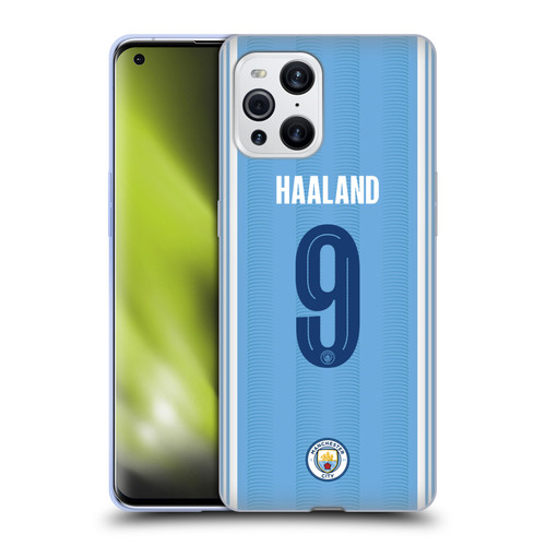 Manchester City Man City FC 2023/24 Players Home Kit Erling Haaland Soft Gel Case for OPPO Find X3 / Pro