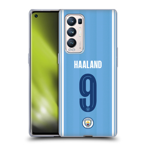 Manchester City Man City FC 2023/24 Players Home Kit Erling Haaland Soft Gel Case for OPPO Find X3 Neo / Reno5 Pro+ 5G