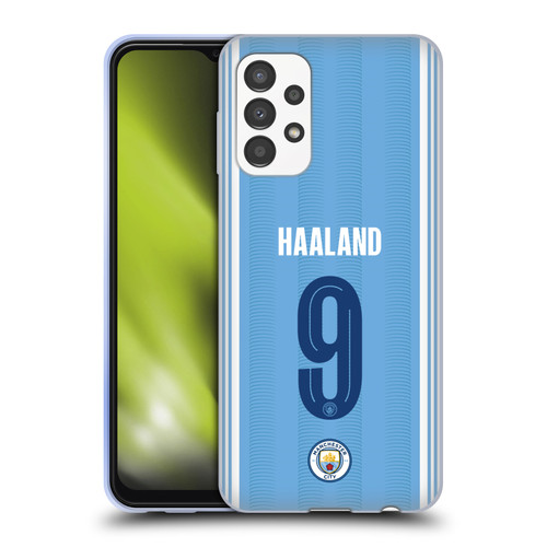 Manchester City Man City FC 2023/24 Players Home Kit Erling Haaland Soft Gel Case for Samsung Galaxy A13 (2022)