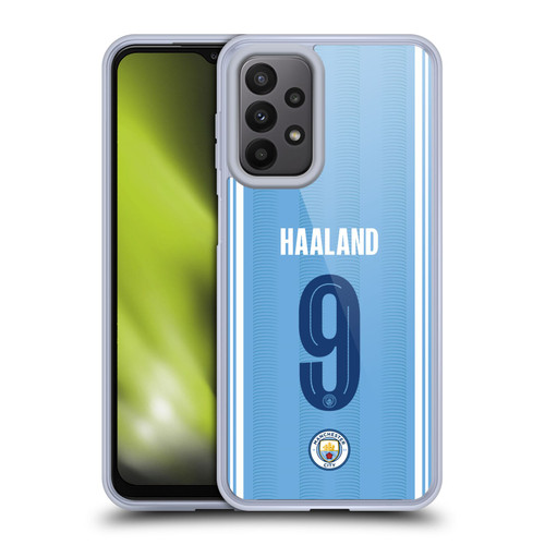 Manchester City Man City FC 2023/24 Players Home Kit Erling Haaland Soft Gel Case for Samsung Galaxy A23 / 5G (2022)