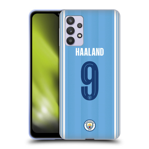 Manchester City Man City FC 2023/24 Players Home Kit Erling Haaland Soft Gel Case for Samsung Galaxy A32 5G / M32 5G (2021)