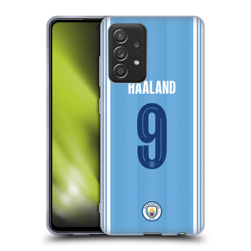 Manchester City Man City FC 2023/24 Players Home Kit Erling Haaland Soft Gel Case for Samsung Galaxy A52 / A52s / 5G (2021)