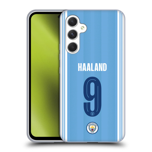 Manchester City Man City FC 2023/24 Players Home Kit Erling Haaland Soft Gel Case for Samsung Galaxy A54 5G