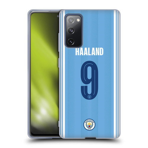 Manchester City Man City FC 2023/24 Players Home Kit Erling Haaland Soft Gel Case for Samsung Galaxy S20 FE / 5G