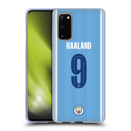 Manchester City Man City FC 2023/24 Players Home Kit Erling Haaland Soft Gel Case for Samsung Galaxy S20 / S20 5G