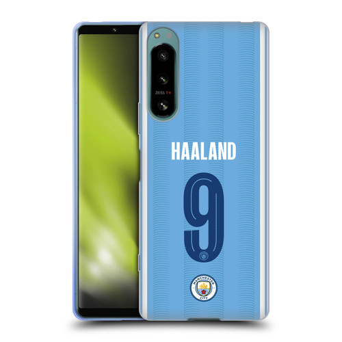 Manchester City Man City FC 2023/24 Players Home Kit Erling Haaland Soft Gel Case for Sony Xperia 5 IV