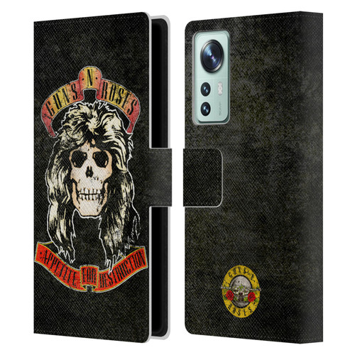 Guns N' Roses Vintage Adler Leather Book Wallet Case Cover For Xiaomi 12