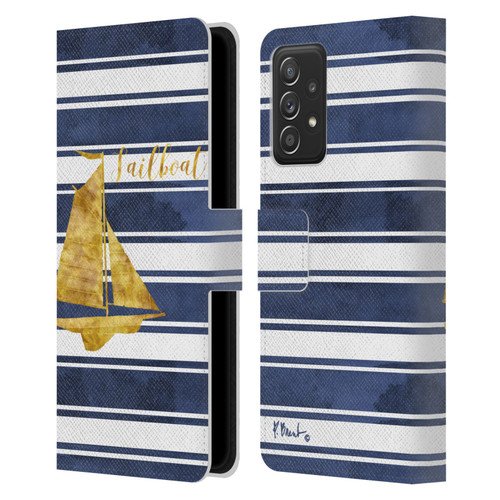 Paul Brent Nautical Sailboat Leather Book Wallet Case Cover For Samsung Galaxy A52 / A52s / 5G (2021)