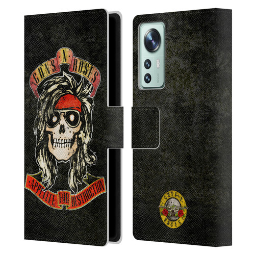 Guns N' Roses Vintage McKagan Leather Book Wallet Case Cover For Xiaomi 12