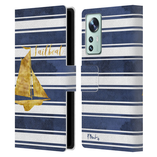 Paul Brent Nautical Sailboat Leather Book Wallet Case Cover For Xiaomi 12